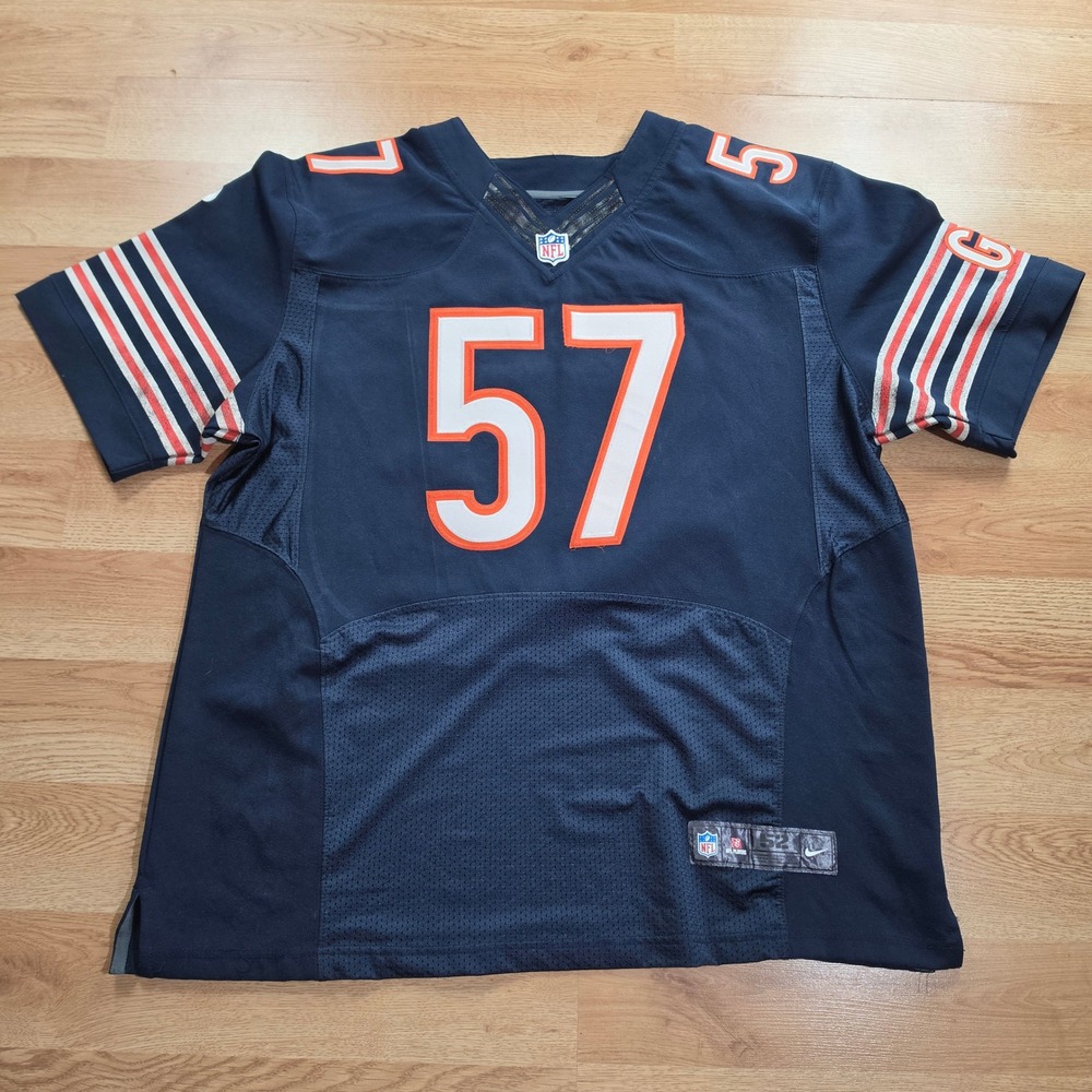 Nike Chicago Bears Jersey Mens 52 Jon Bostic 57 On Field Stitched Navy Blue